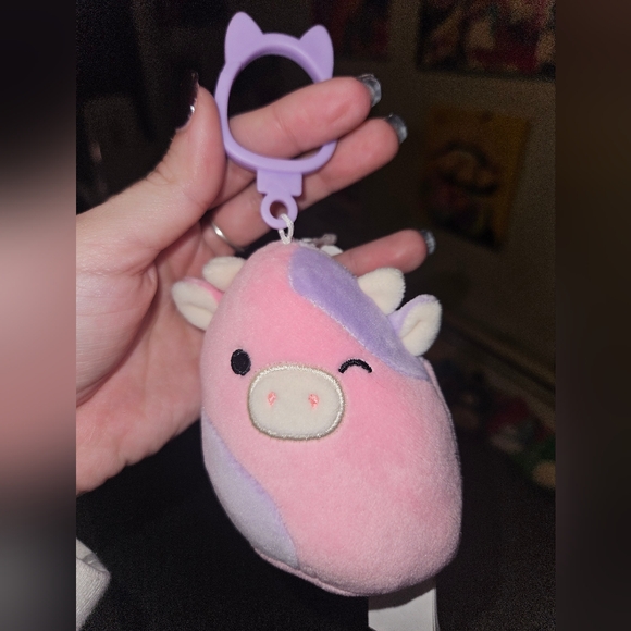 NWT Patty the Cow 🐄 Squishmallow Clip Black Tag Select Series 3.5" - Picture 1 of 5